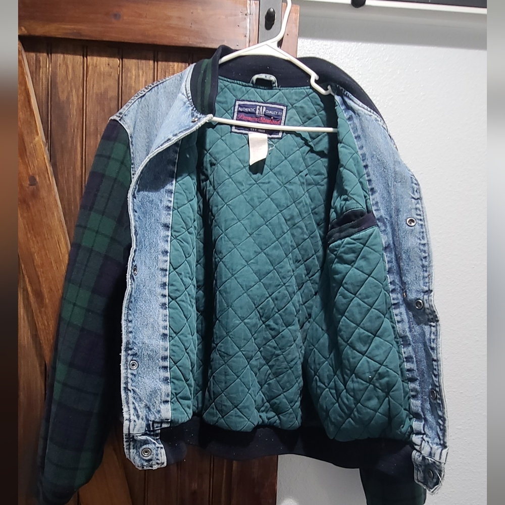 Vintage Gap plaid bomber jacket